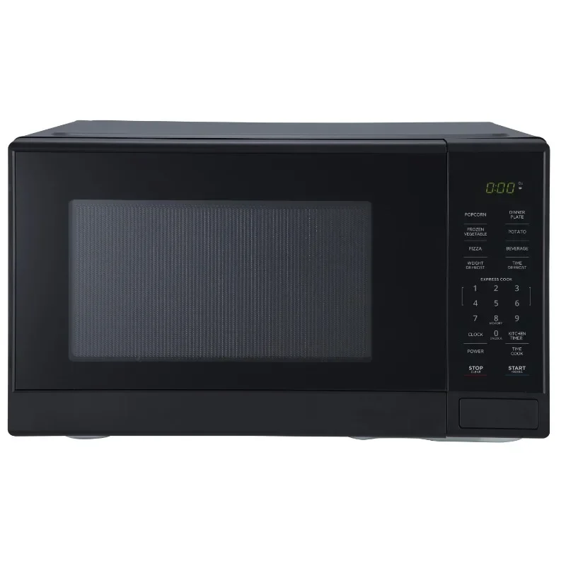 Mainstays 1.1 Cu. ft Microwave Oven in Black  cooking pots set non stick