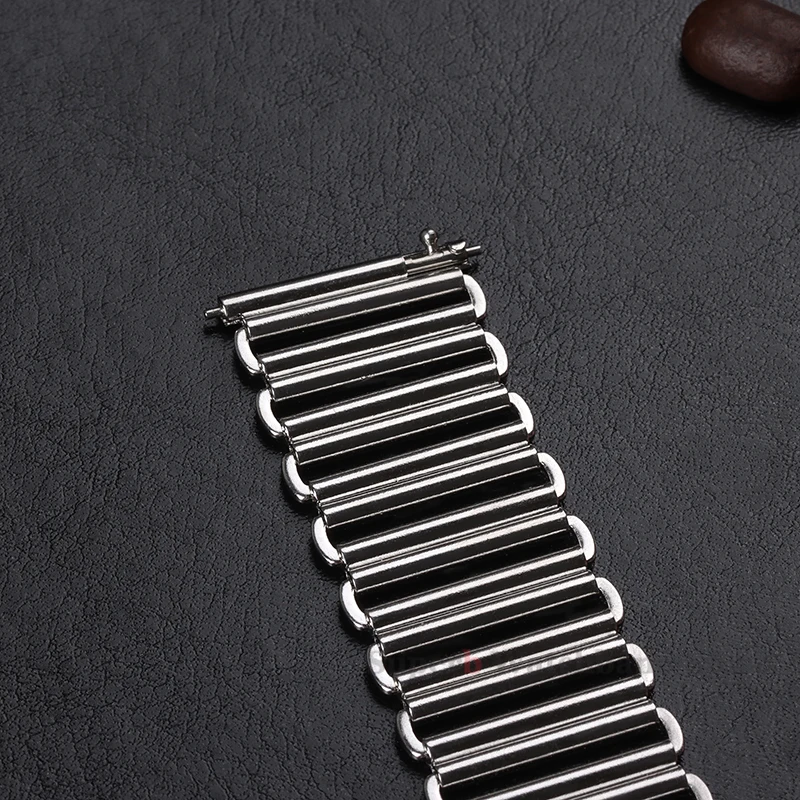 20mm 22mm Universal Metal Alpine Loop Watchband Quick Release Watch Band Mesh Stainless Steel Strap Bonklip Bracelet