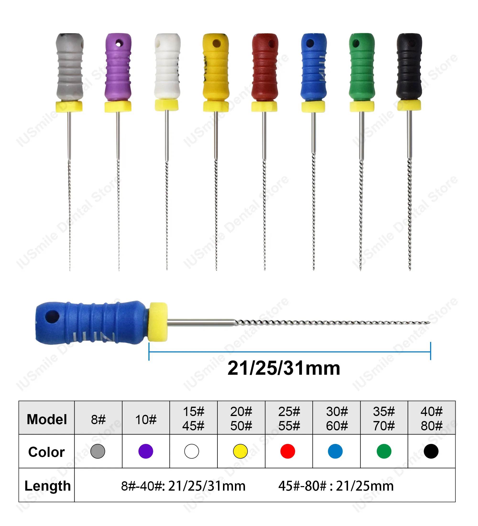 1 Box Niti K-Feilen Heißer Verkauf Endo-Feilen Handgebrauch endodontische Instrumente 25 mm 21 mm – Detail 6