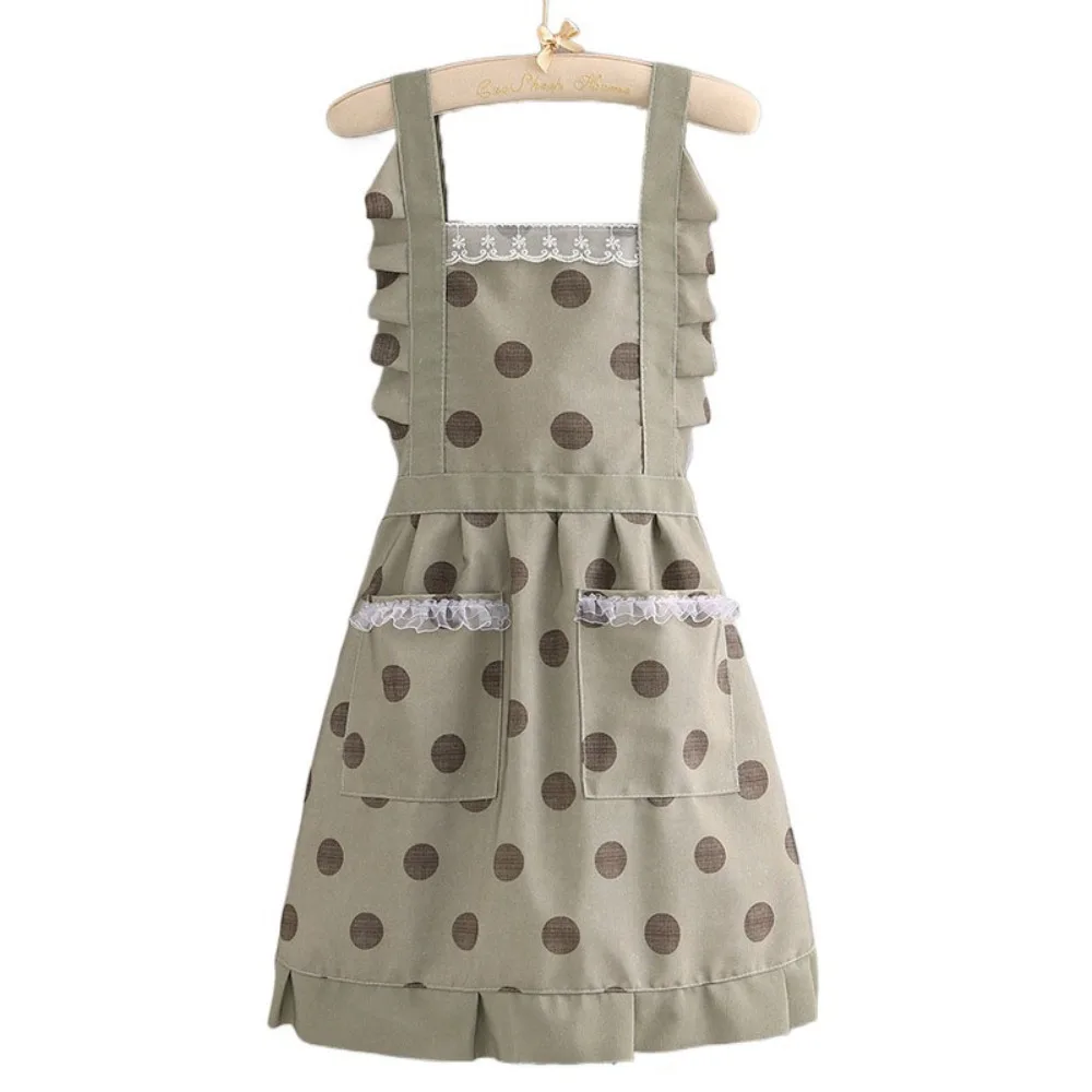 

Хлопковый фартук с длинными рукавами, дышащая антигрязная рабочая одежда, аксессуары для чистки, фартуки для кофейни