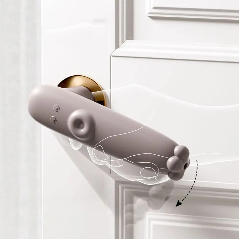 Sound Off Door Handle Cover Not Easily Deformed Protective Wall Door Handle Anti-collision Cover Silicone Baby Safety