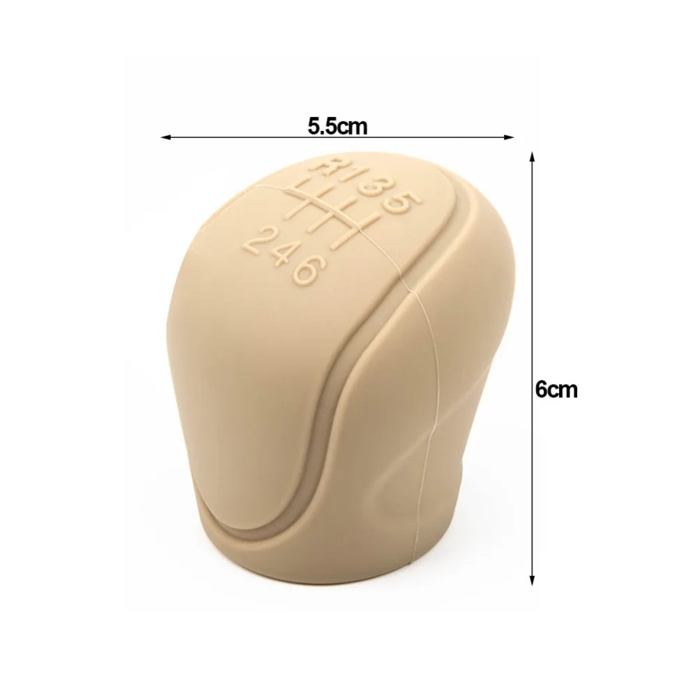 Handle Protective Covers Car Silicone Gear Shift Knob Cover 6-speed Manual 4 Colors Non-Slip Car Interior Accessories