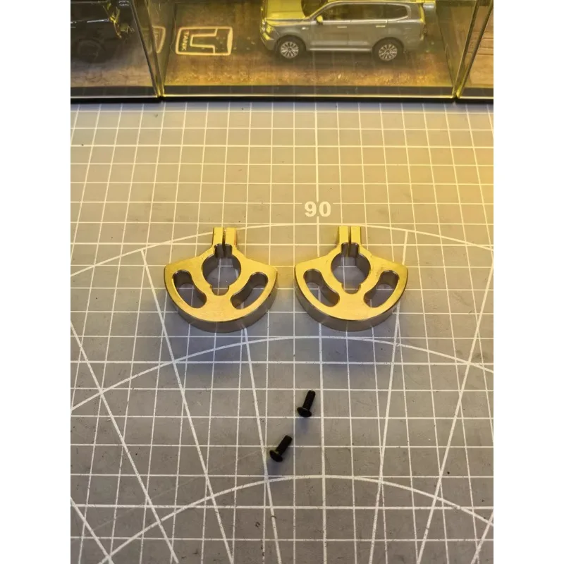 RGT EX86160 1:10 LC79 RC Crawler Brass Weight Upgrade Set - Wheel & Axle Weights, Bridge Covers, Steering Hubs RC Car Upgrade