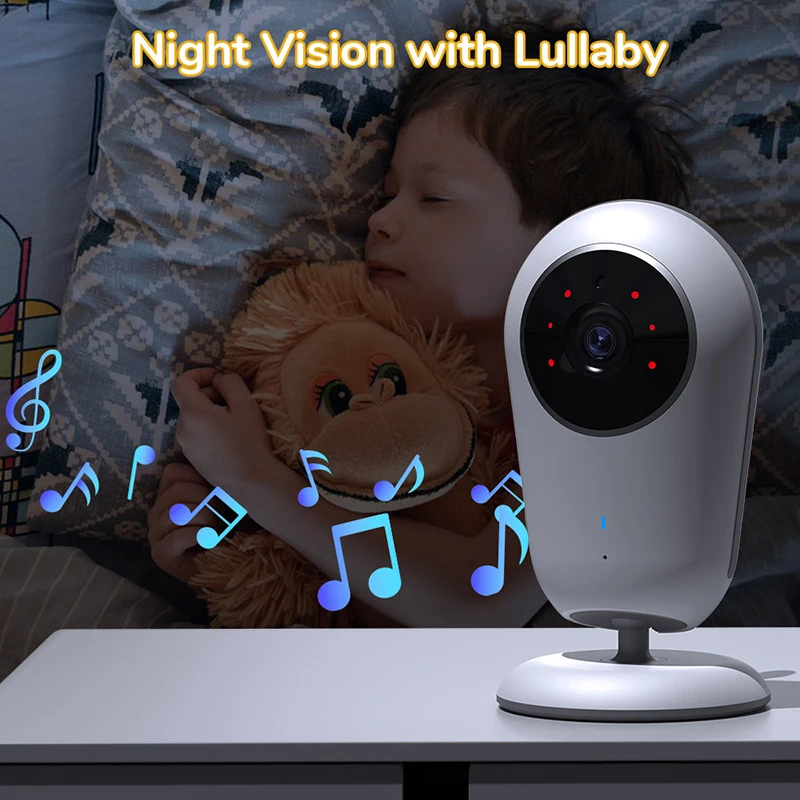 4 Inch 720P LCD Screen Video Baby Monitor With Camera Two Way Audio Talk Night Vision Surveillance Security Camera Babysitter