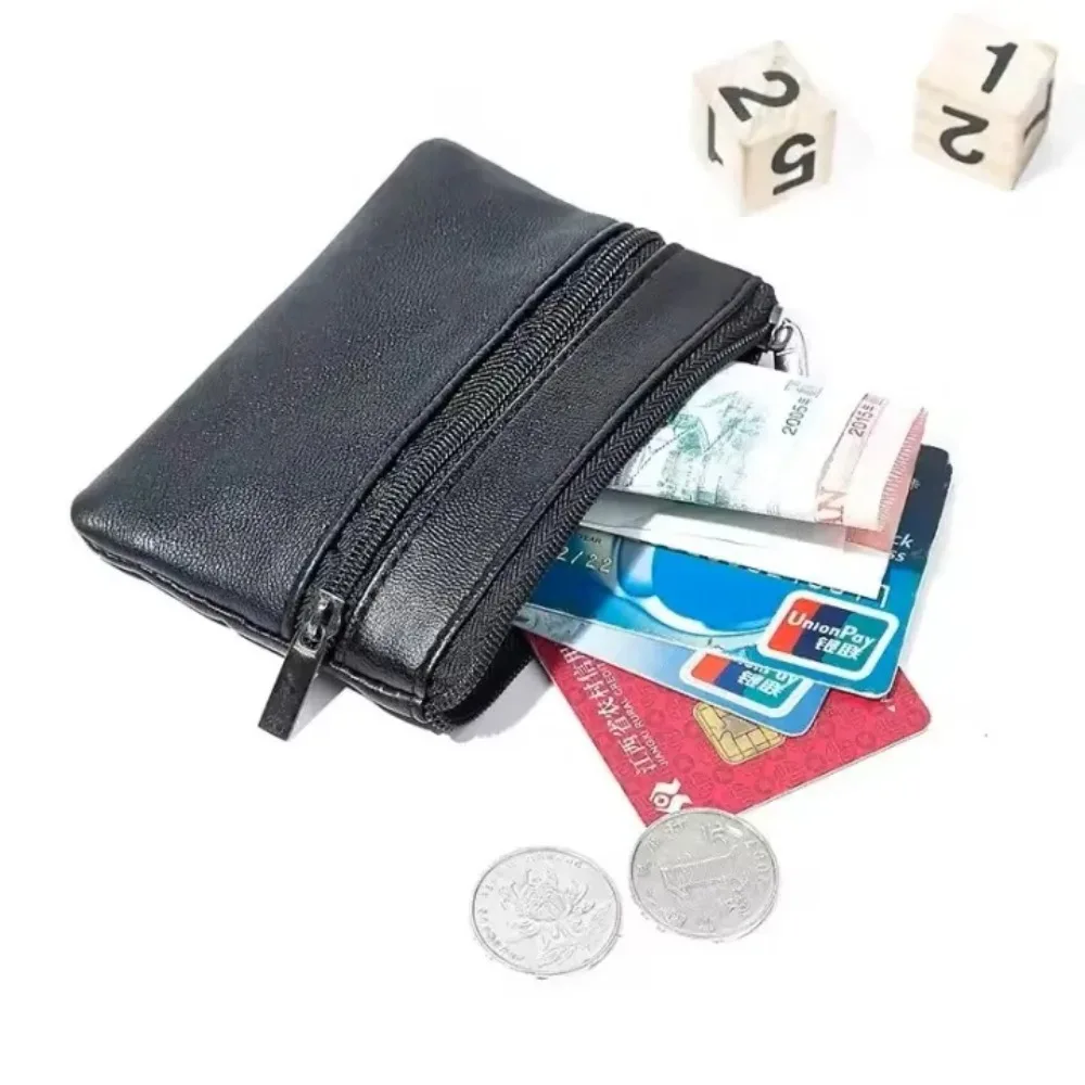 Frauen Männer Münze Leder für Geldbörse Männer Kleine Tasche Brieftasche Kinder Mini Geldbörsen Geldbörsen Schlüssel Halter Reißverschluss Geld Taschen
