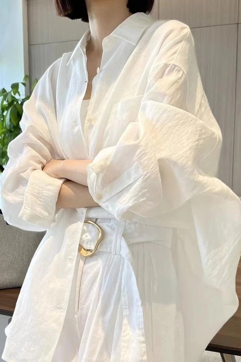 

plus Size Extra Large 300 Pou White irt Outerwear Summer Open Cardigan Top Sun Protection irt Thin Sle Commute ...