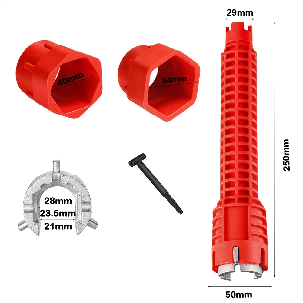 Neue 8-in-1 Multi Key Flume Magic Wrench Sink Sanitär Werkzeuge Magic Wrench Mehrzweckschlüssel Englisch Schlüssel Sanitär Schlüssel Werkzeug – Detail 2