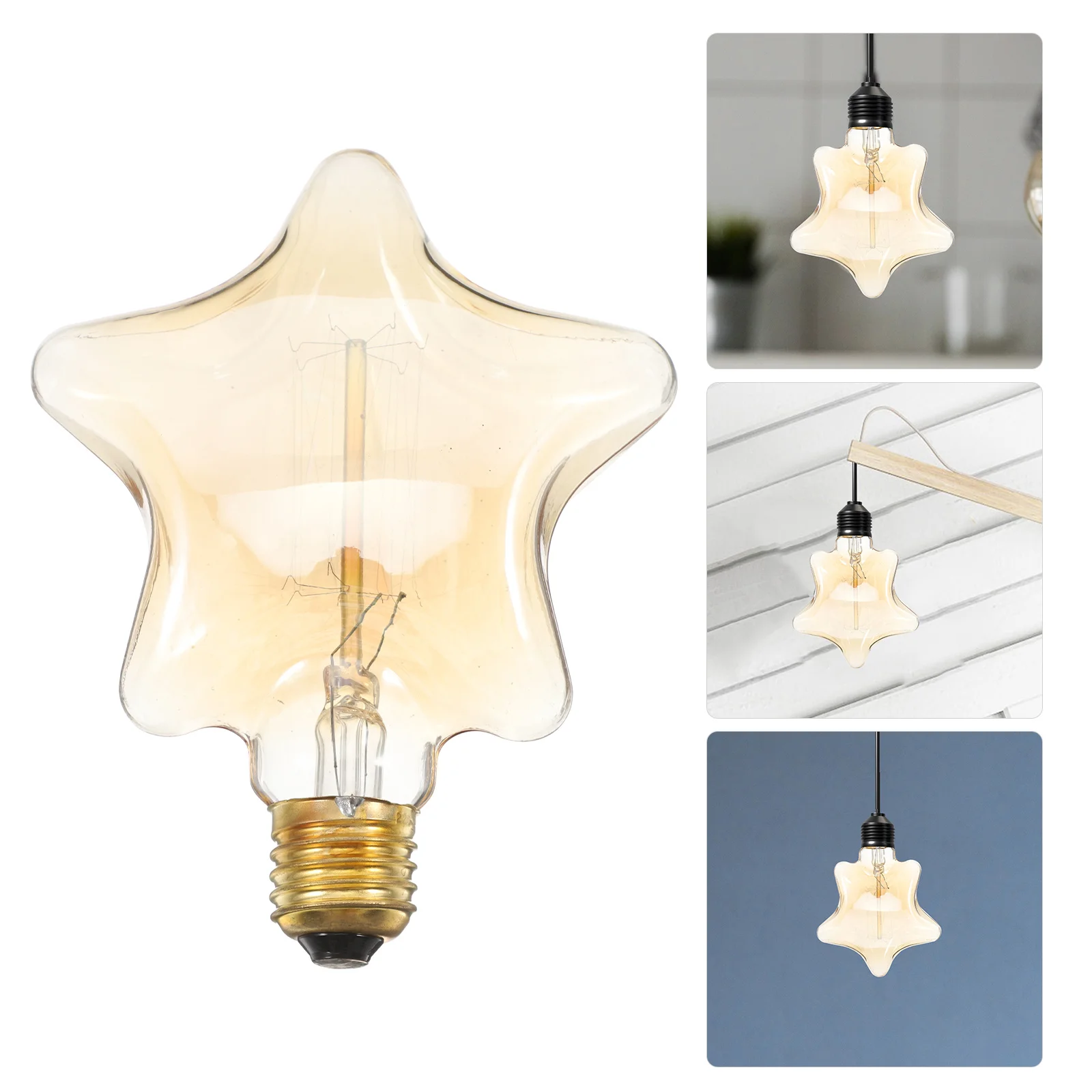 

Star Shaped Tungsten Bulb 2700k Soft Flicker Free Eye Protection Light E27 Base Incandescent Lights Tungsten Bulb