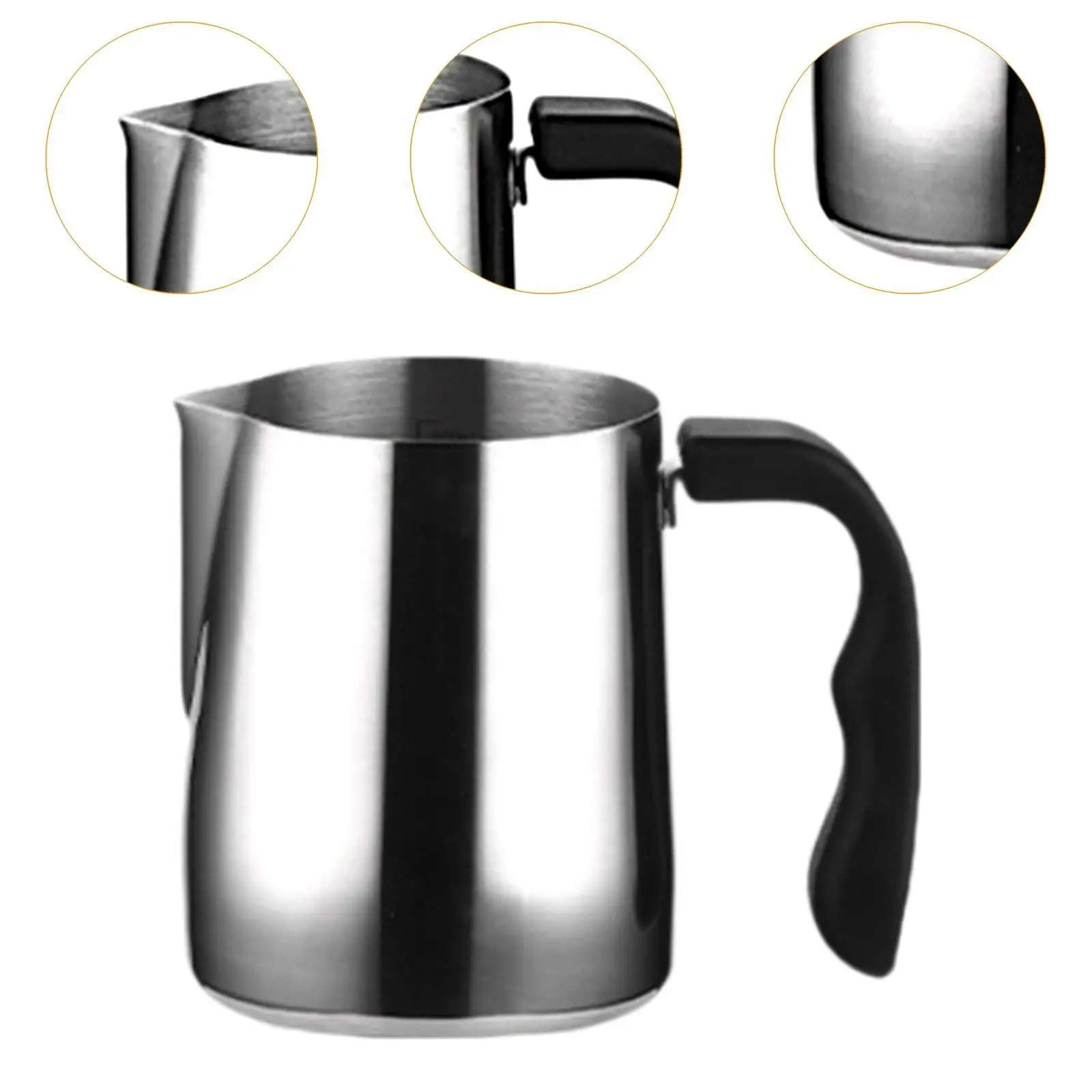 Чашка для эспрессо Latte Art, подогреватель молока, горшок с гладкой поверхностью, простой в использовании кувшин для вспенивания молока, кувшин, латте, соус, нагревательные соусы, граvies