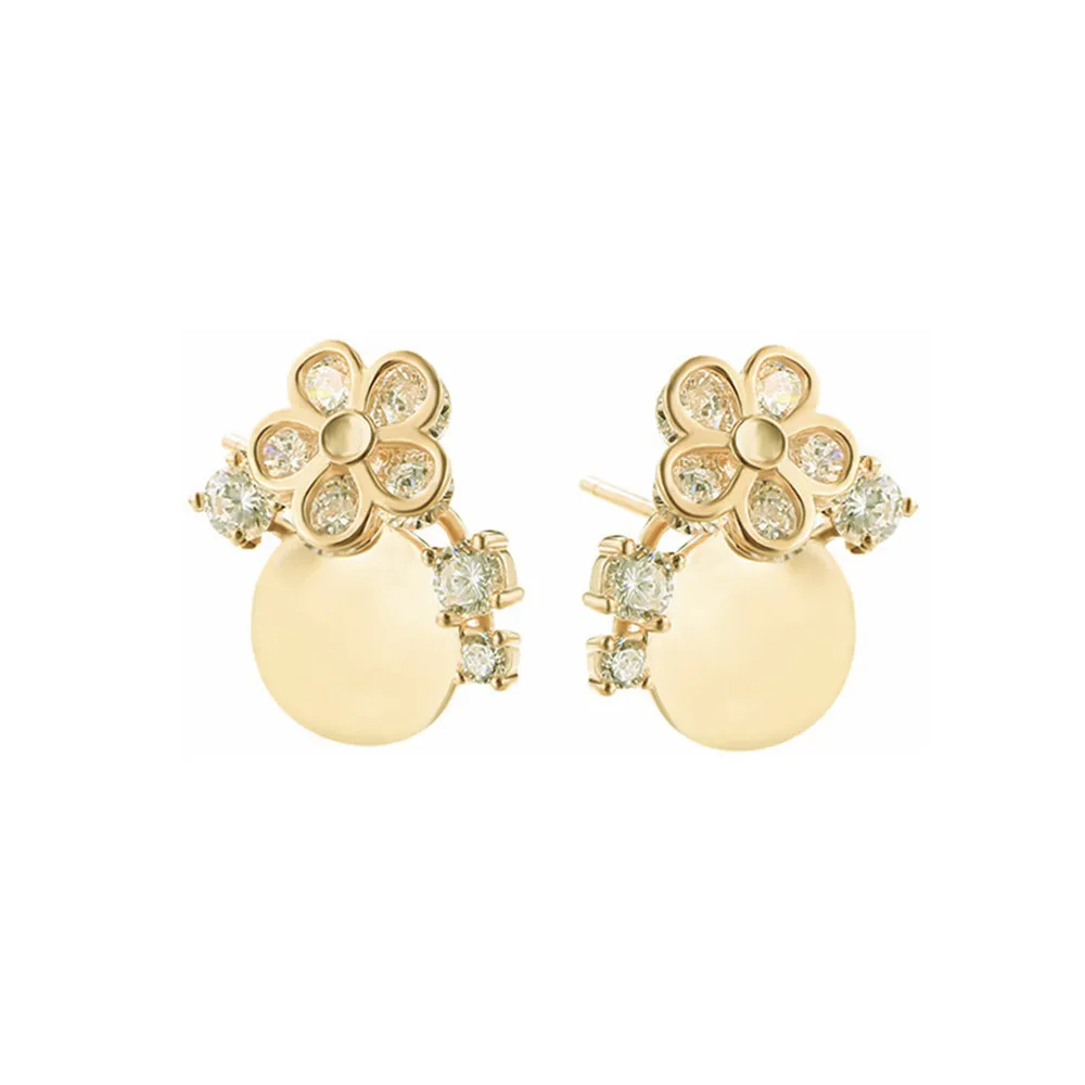 

Earring Settings (9x9mm Round Blank) Gold Plate 925 Sterling Silver Earring Studs for Round Cabochons