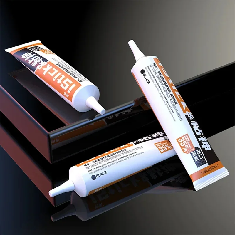 LUOWEI iStick 15/50ML colla nera/trasparente per la riparazione del telaio del telefono cellulare schermo LCD Cover posteriore in vetro adesivo adesivo