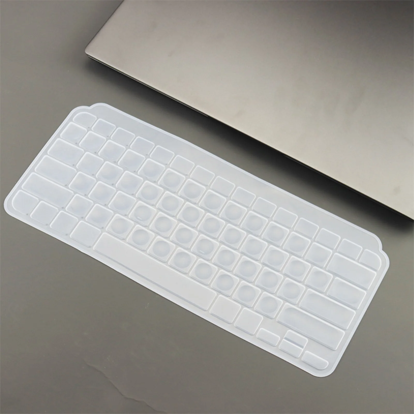 Capa de teclado para logi tech mx chaves mini conjunto sem fio transparente transparente transparente preto silicone tpu filme caso fino inglês rússia