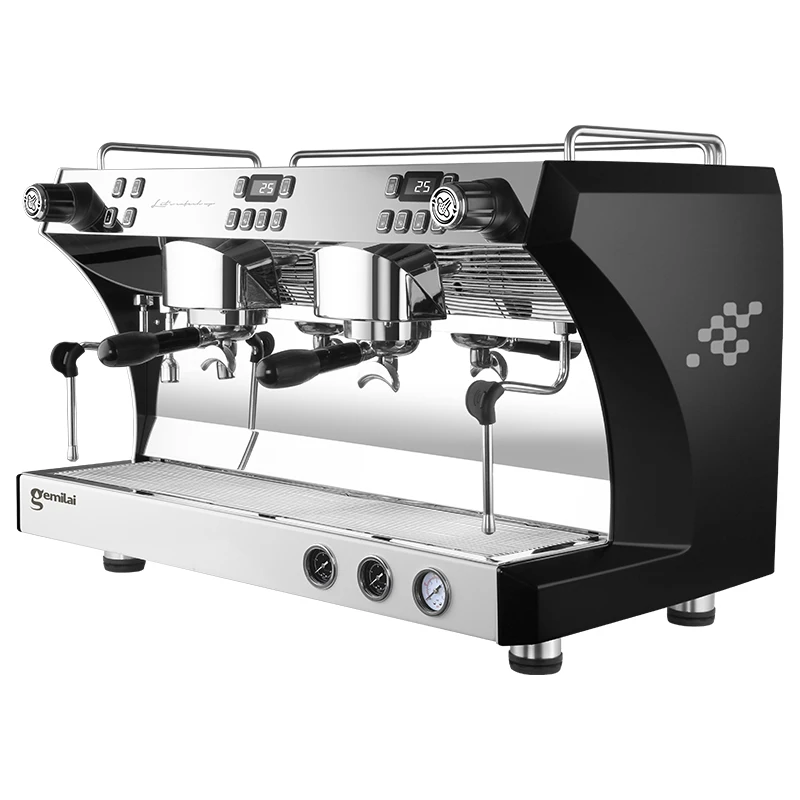 New Gemilai CRM3120C Best 2 Group Semi Automatic Commercial Espresso Coffee Machine For Shops And Cafeteras