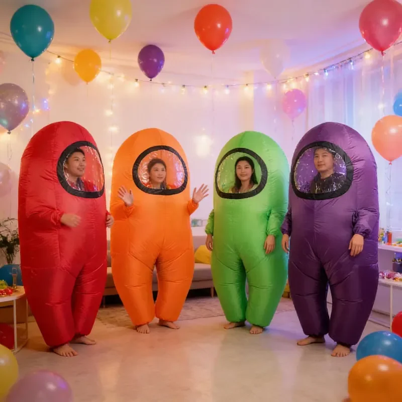 Funny Inflatable Astronaut Costume Multi Color Space Suit For Adult Cosplay Party Halloween Carnival Anime Character Outfit