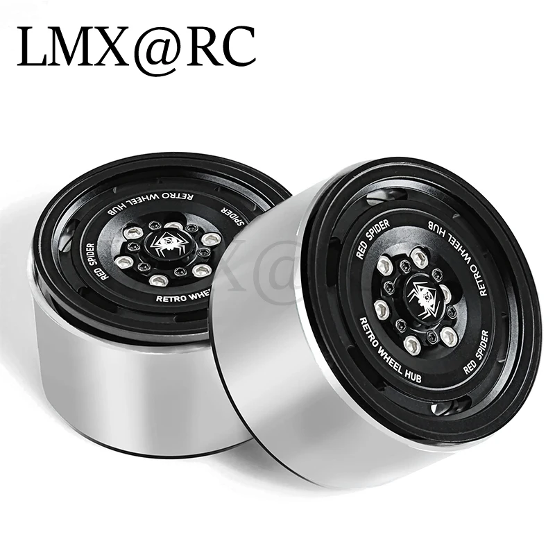 4pcs Retro Metal 1.9" Beadlock Wheel Rim Wheel Hub for 1/10 RC Crawler Car Axial SCX10 Traxxas TRX4 RC4WD D90 Redcat Gen8