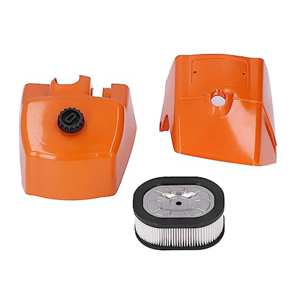 for chainsaw Air Cover for Lawn Mower Plastic Replacement No Orange Filter Set Includes Inner Cover Includes Filter for element