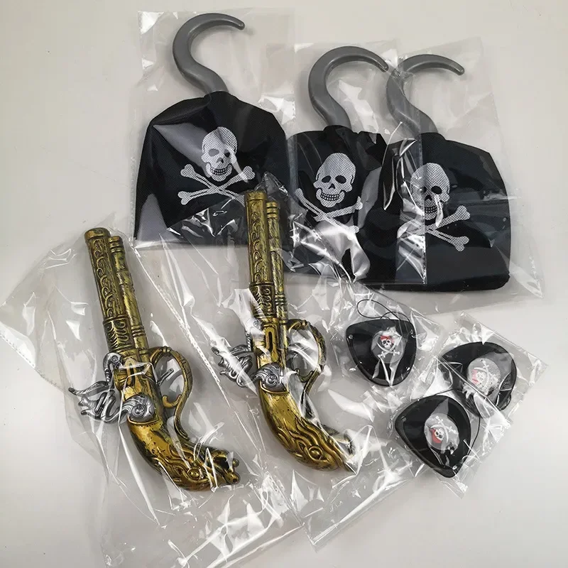 Halloween Piraat Kinderen Cosplay Verkleden Pistool Haak Veilig Wapen Voor Jongens