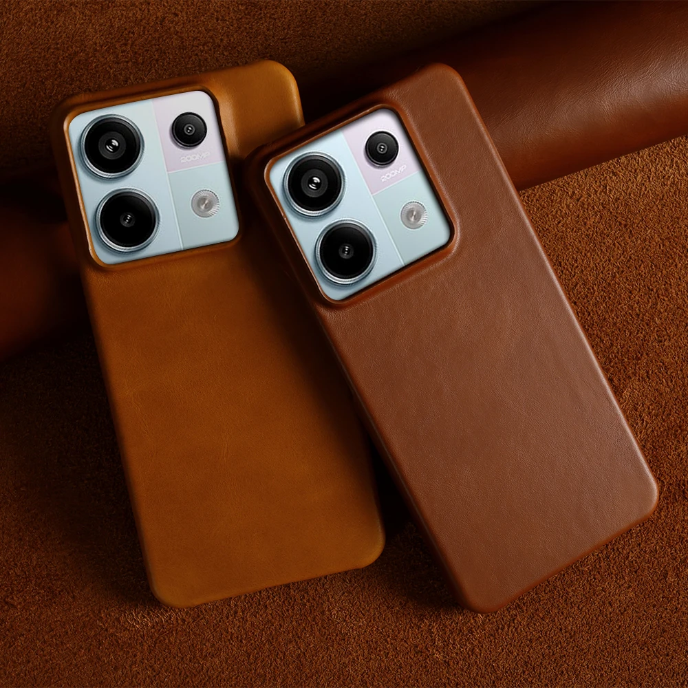 

For Xiaomi 14T Pro Case Mi 15 13pro 12pro 12TPro 13T 14T 12S Ultra 11ultra Luxury Genuine Leather Cases Back Cover Fundas Coque