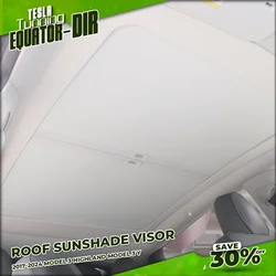 For Tesla Modely Sunshade Model 3 Highland Roof Shade Scroll Original Sun Visor Skylight Sunscreen insulation Auto Accessories