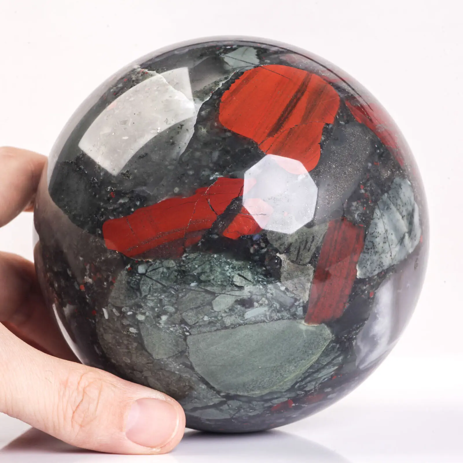 Beautiful Natural Blood Stone Agate BALL Crystal Sphere Spiritual Healing ENERGY Ball Chakra Crystal Ball Quartz Home Decoration