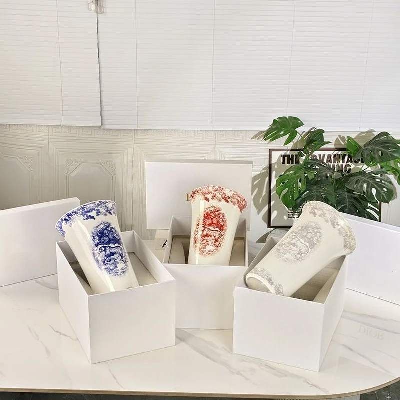 

Ваза серии «Тигр», украшение для дома, костяной фарфор, украшение для столешницы, ваза для гостиной, крыльца, кабинета