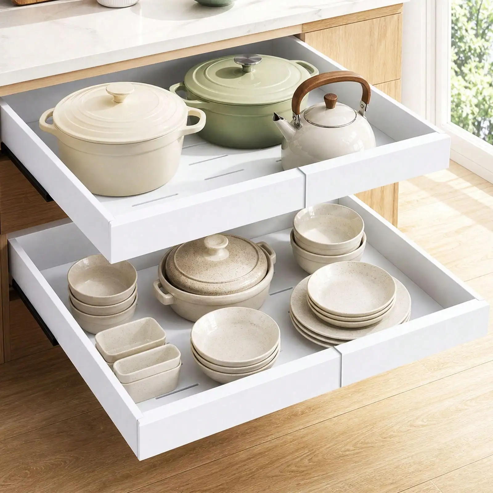 2-Pack Expandable Pull-Out Cabinet Organizer, 21