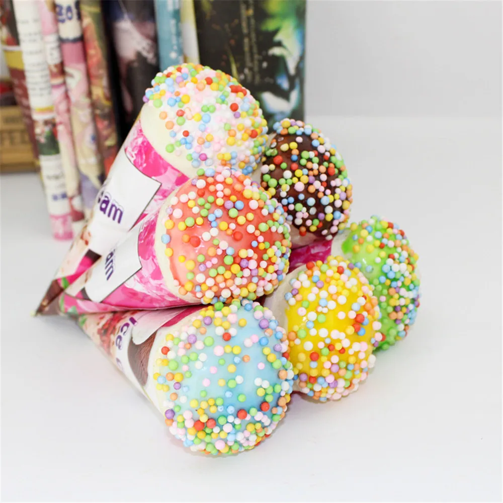 Conos de caramelo de Chocolate con cuentas de azúcar coloridas para regalos pequeños, aperitivos creativos y divertidos para niños, alivio de ocio y dolor