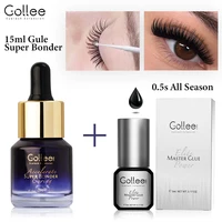 Gollee-pegamento para extensión de pestañas de secado rápido, 0,5 s, resistente al agua, adhesivo para pestañas, suministros, pegamento fuerte para salón de maquillaje y belleza