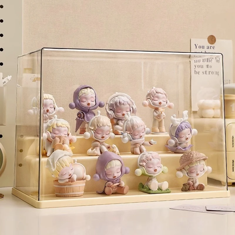 Blind Box Storage Display Stand Acrylic Transparent Dust-Proof Hand-Made Ornaments Display Cabinet Doll Display Box
