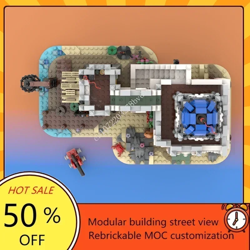 1994 шт. MOC средневековый замок пиратов, модель императорской бриды, пазлы на заказ, технология, сделай сам, креативная сборка, игрушки, подарки для детей