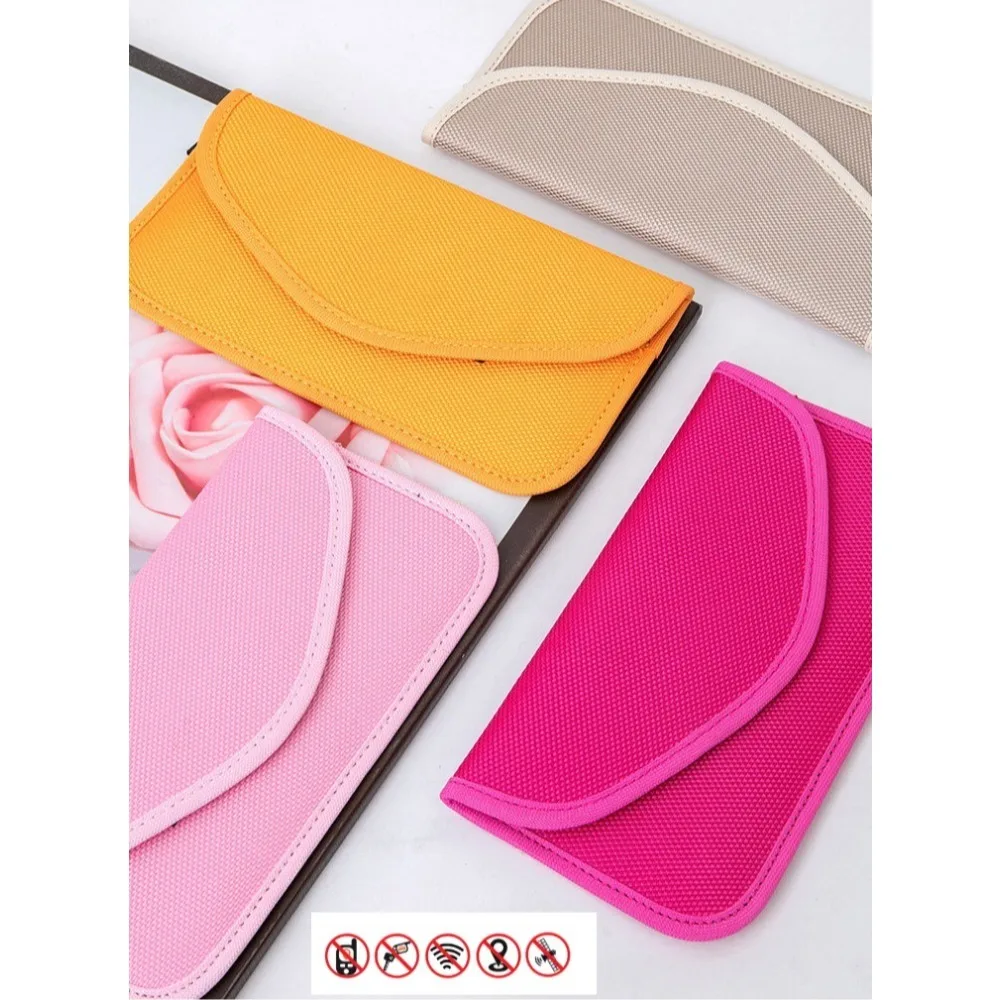 Colorful Car Key Signal Blocker & Phone Bag, RFID Blocking Faraday Cage Fob Pouch for Automotive & Mobile Security