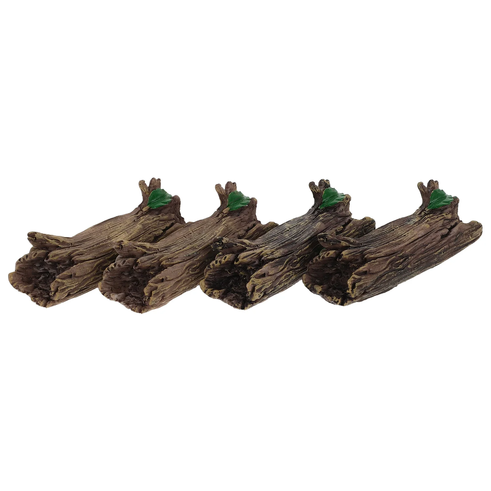 

4pcs Mini Resin Tree Stumps Micro Landscape Decoration For Fairy Garden Terrarium Bonsai Display Dollhouse Miniatures Garden
