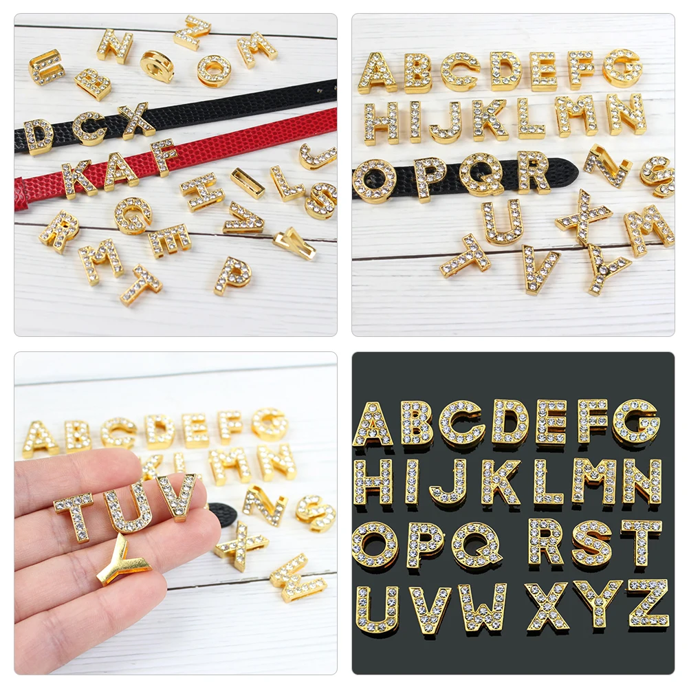 

26pcs Letter Jewelry Pendants Diy Necklace Bracelet Earring Charms For Crafts Decorative Pendant Supplies English Beads Jewelry