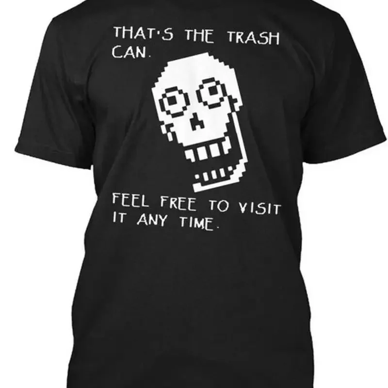Undertale Papyrus Trash Can Thats Thrash T Shirt Made in Premium M 2XL