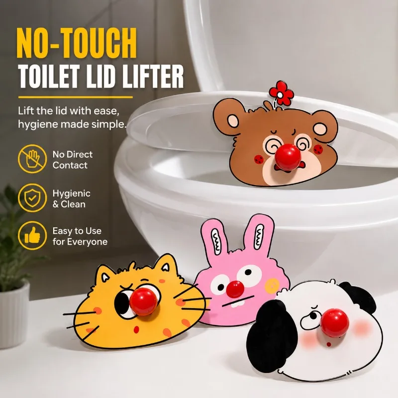 Toilet Lid Lifter, No-Touch Toilet Seat Cover Opener for Bathroom, Hand-Free Toilet Seat Lifter