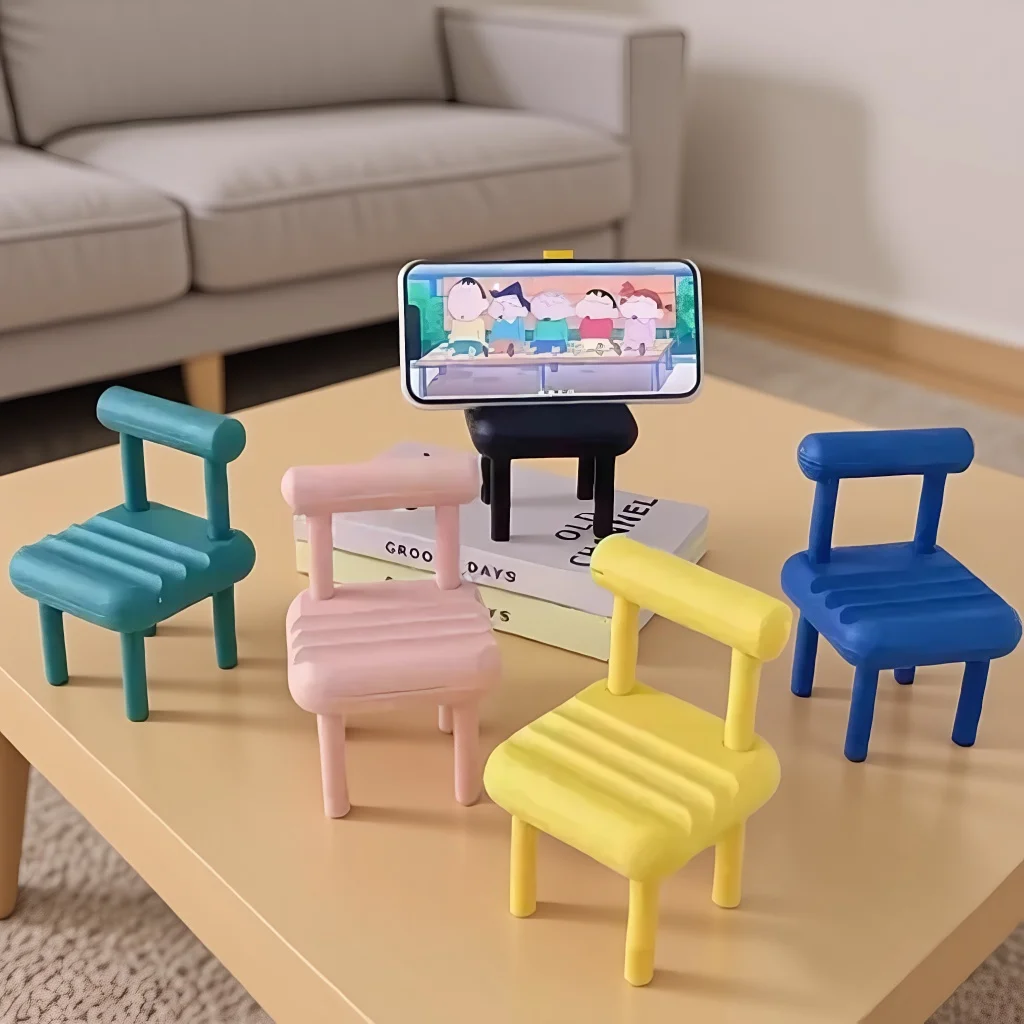 

Creative Desktop Chair Phone Holder Cell Phone Stand Modern Home Decor Accent