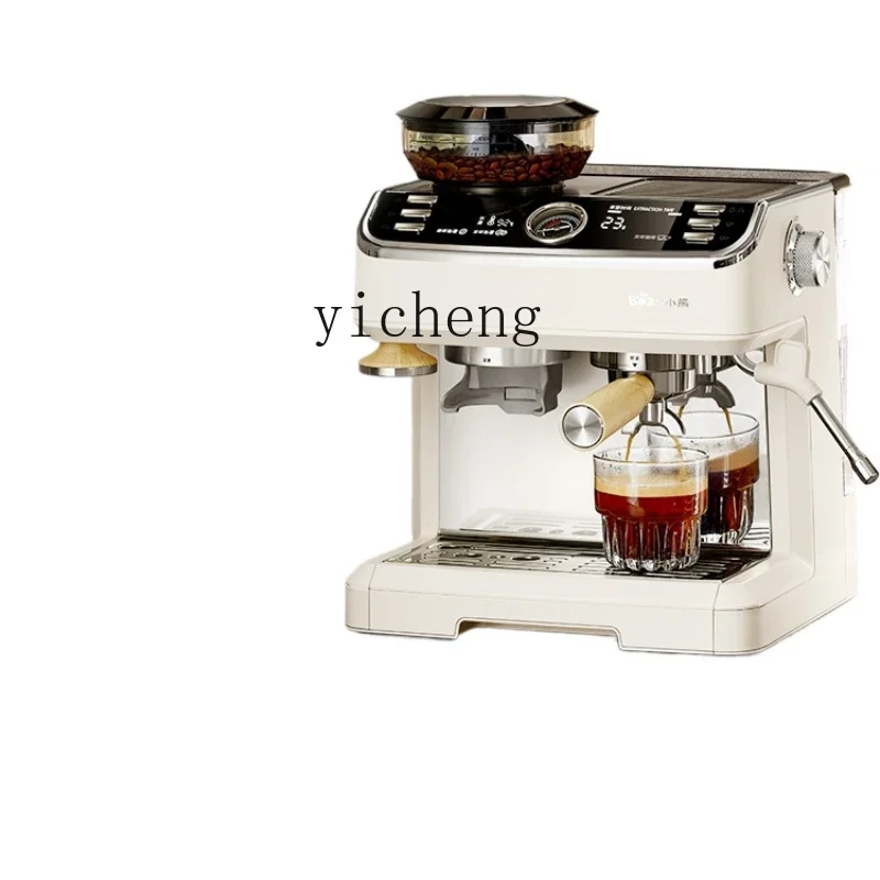 ZK Coffee Machine Intelligent Control Extraction Household Small Semi-automatic Grinding Integrated Steam Frothed Milk