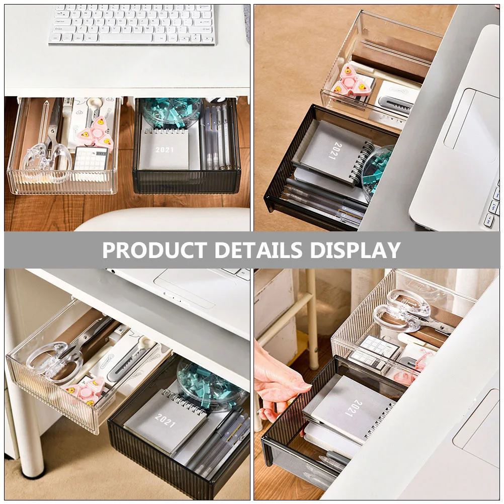 

Drawer Storage Box Office Organizer Stationery for Desk Tidy under Desktop Stationary Organiser Drawers