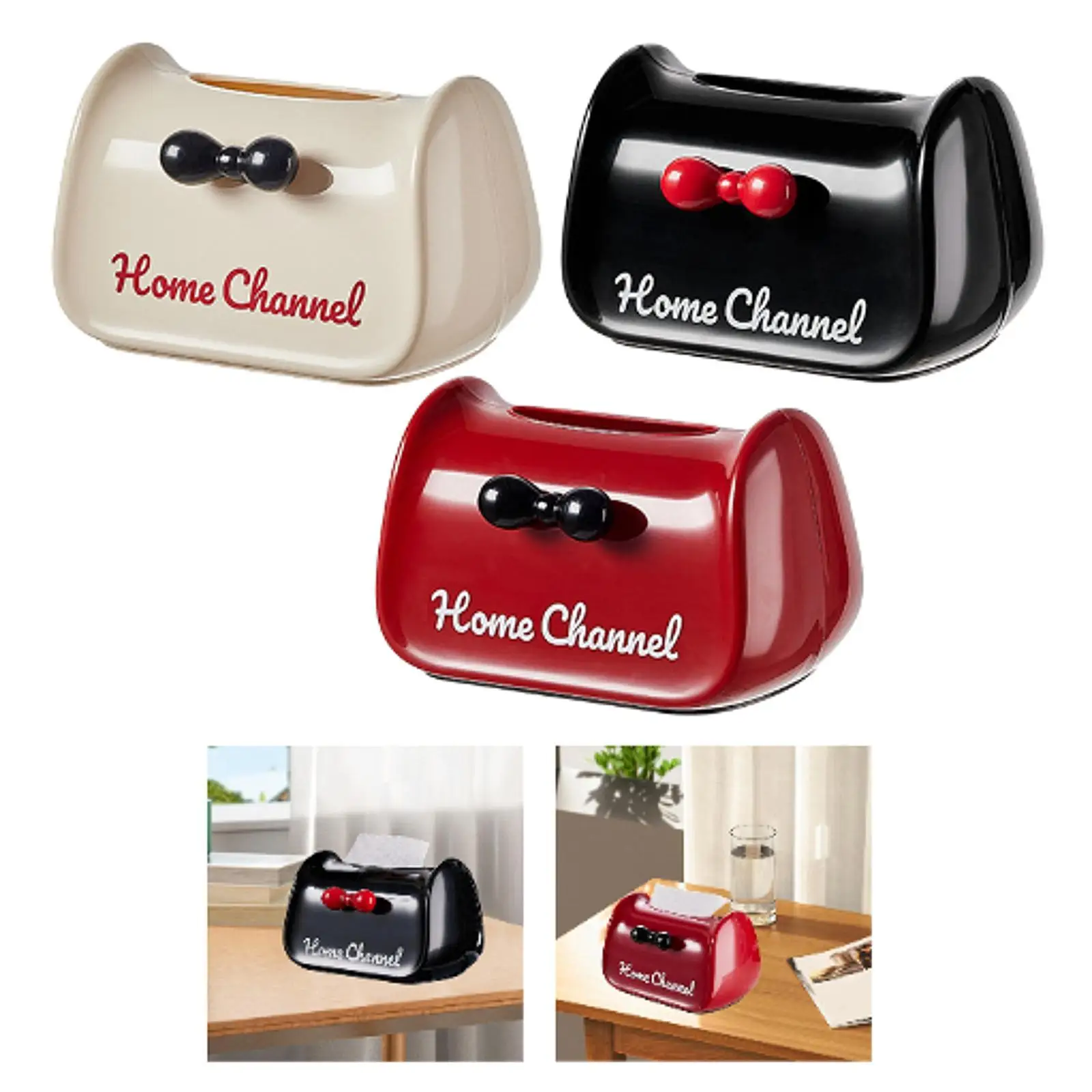 Tissue Box Cover Organizer Cute Tissue Holder for Car Bathrooms Night Stand