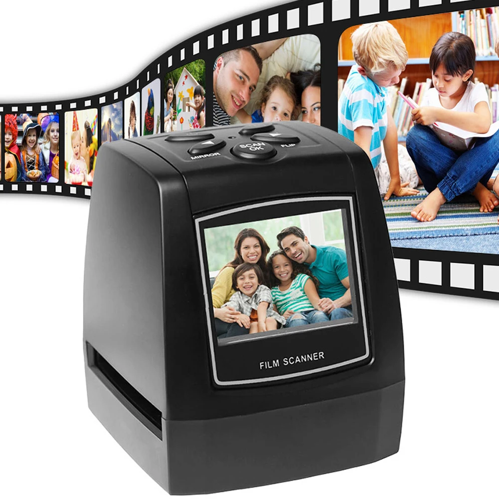 35/135mm Protable Negative Film Scanner 2.4Inch LCD Screen Photo Digital Image Viewer Mini Digital Film & Slide Scanner