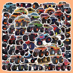 50pcs Handsome Monster Truck Series Graffiti Stickers Suitable for Helmets Desktop Wall Decoration DIY Sticker Pack Wholesale