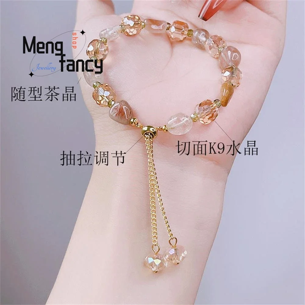 Natural Crystal Super Fairy Bracelet Simple Exquisite Elegant Sexy Young Girls High-grade Popular Luxury Fashion Couple Jewelry