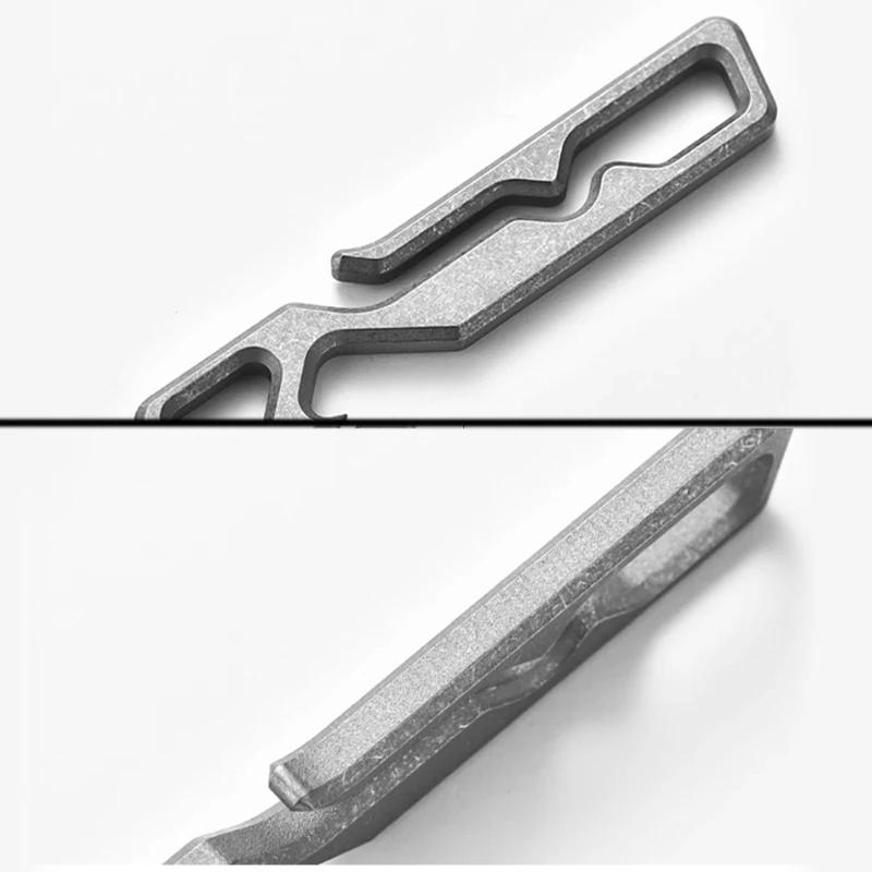 TC4 Titanium Alloy Multifunction Keychain Waist Quick Detachable Hanger Portable EDC Backpack Buckle Tool