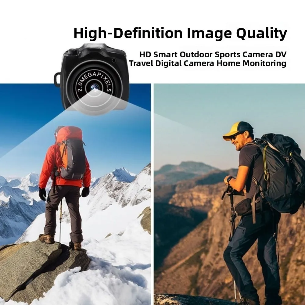 Cycling Sports Camera Audio Recorder Tiny Mini Camera HD DVR Mini Camera for DV Black Y2000 Mini Camcorder 3 To 6 Years Old