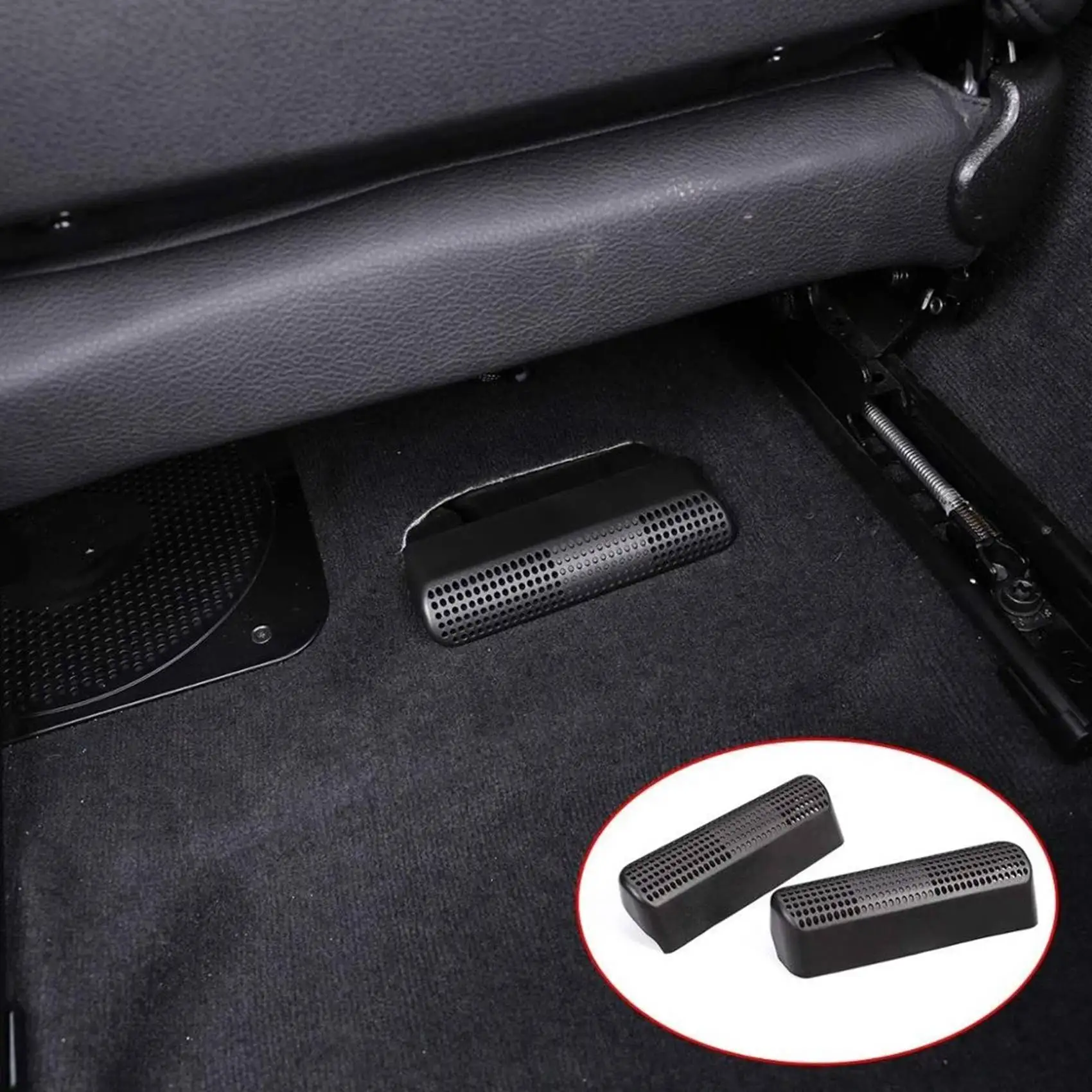 L96A Car Seat Rear AC Heat Floor Air Conditioner Duct Vent Trim Cover Accessories for BMW 3 4 Series GT F30 F34 F36 2013-2018