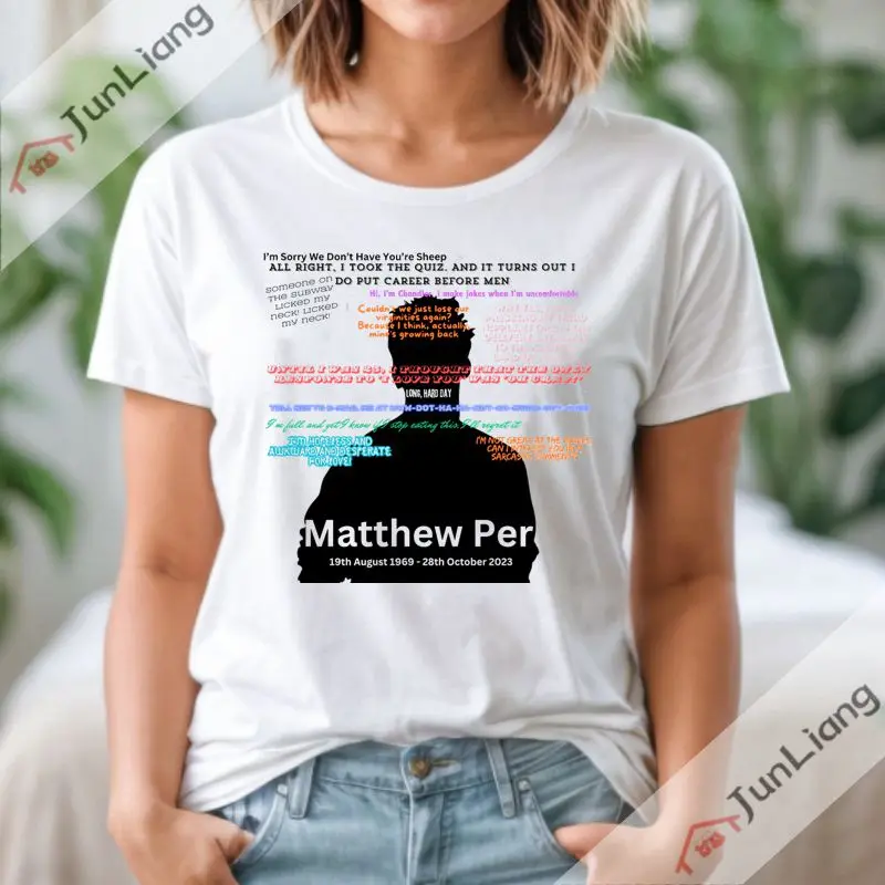 Thank You Matthew Perry '54 1969 2023 Shirt Black Neutral XS-3XL T-shirt Casual Fashion Short Sleeve Crew-neck Cotton Clothing