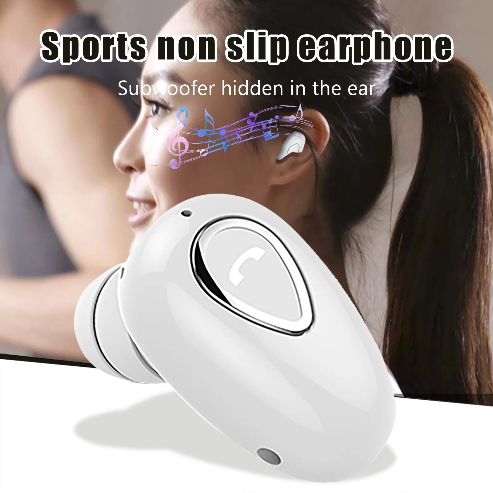 Noise Isolating Earbuds Earbuds Wireless Bluetooth With Microphone Sports Workout For Android And IOS Headset