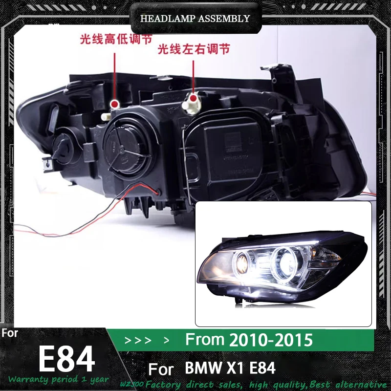 

1 пара автомобильных фар для BMW X1 E84 F49 2010 2011 2012 2013 2014 2015 модифицированный светодиодный DRL Angel Eye передняя лампа в сборе аксессуары
