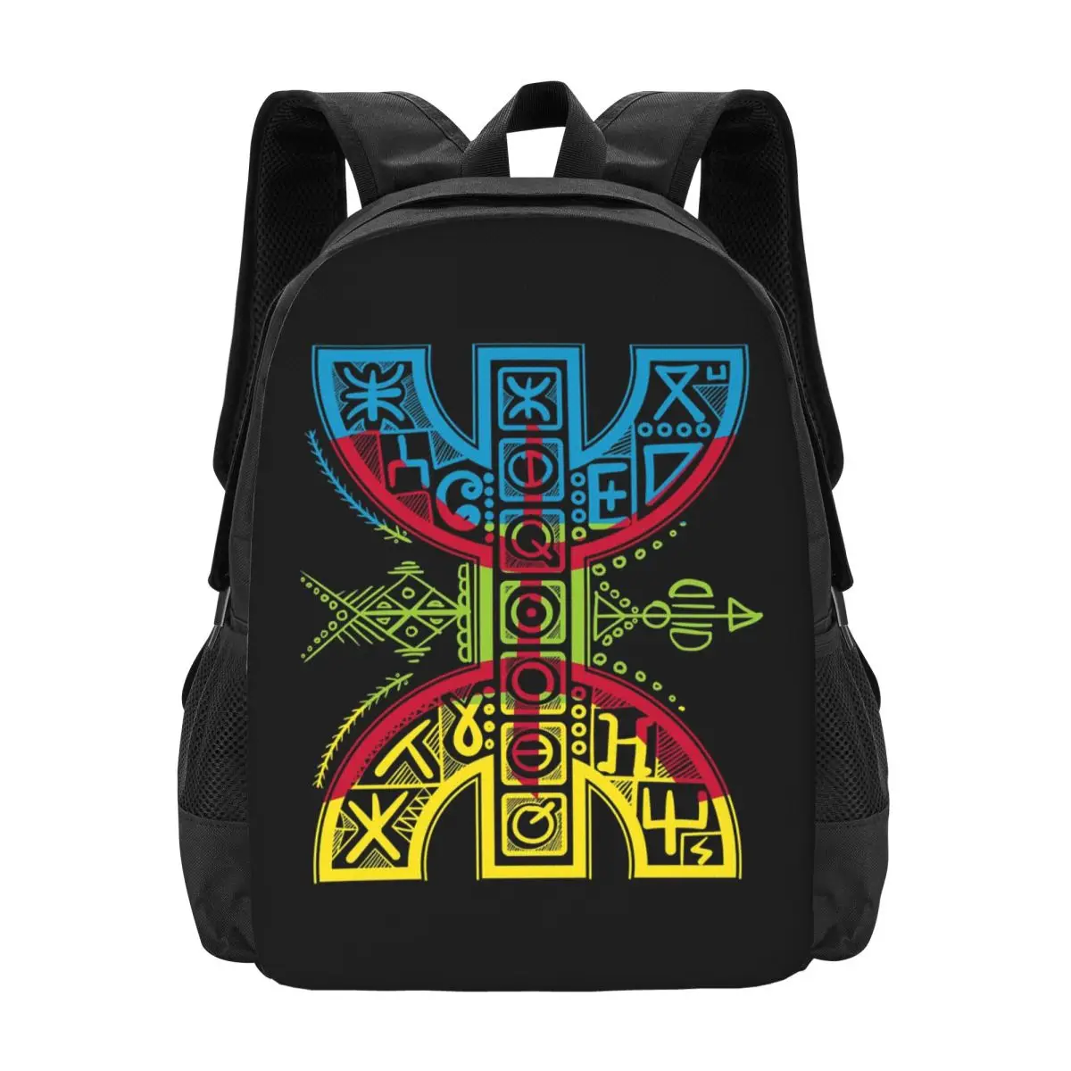 

Рюкзак Kabyle Jewelry Amazigh Morocco, хит продаж, вместительный, для книг, школьный, на плечо, для мужчин и женщин