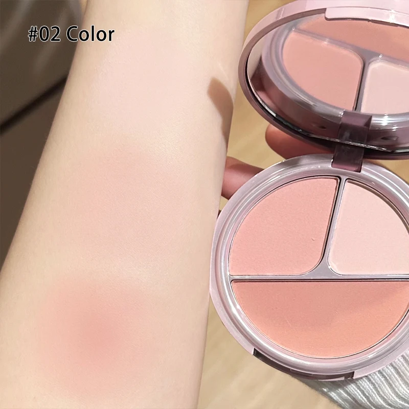 لوحة أحمر الخدود غير اللامعة لون الخد الطبيعي روج الوردي كريم أحمر الخدود ماكياج الوجه أحمر الخدود تمييز كونتور سطع مستحضرات التجميل #4